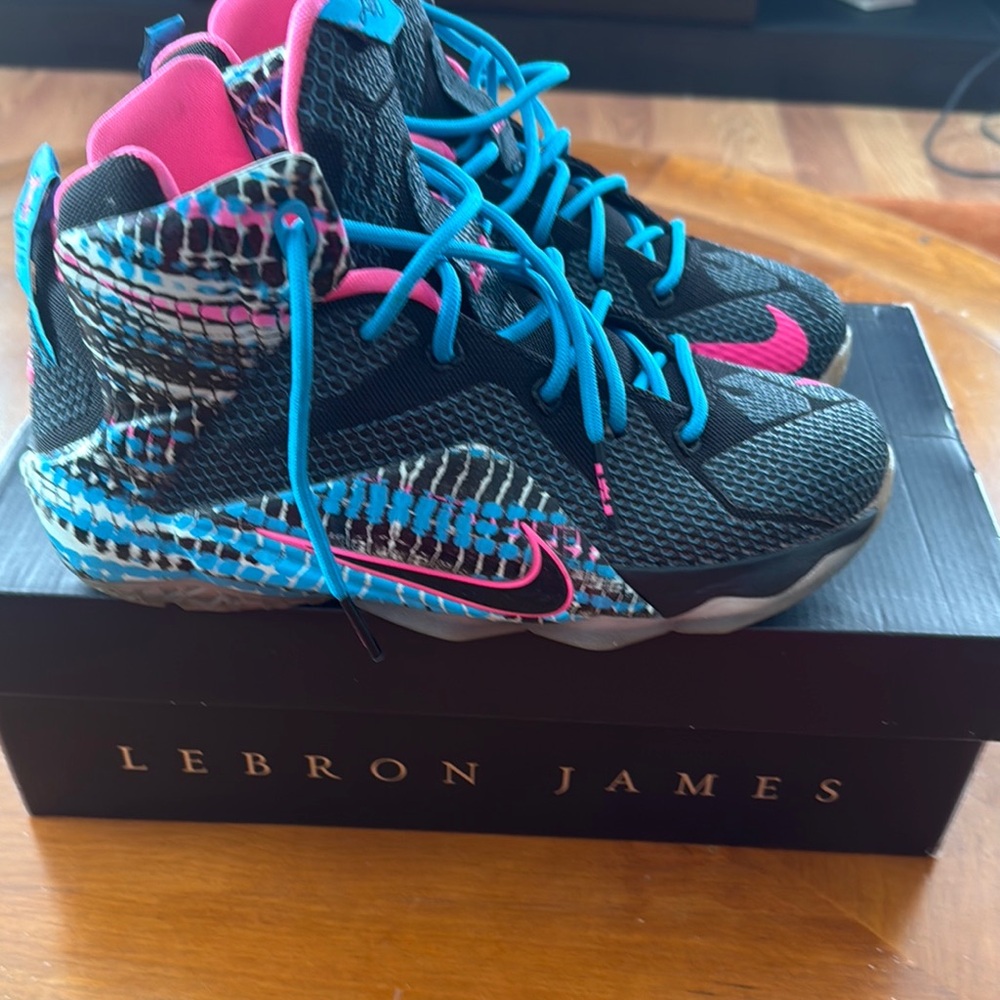 Nike LeBron James Kids Shoes - Black and Pink
